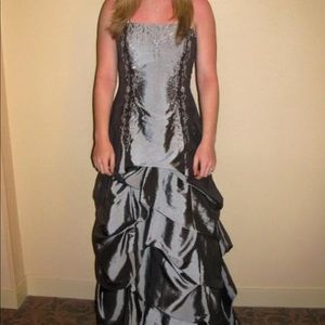 Silver Dress, formal dress, prom dress